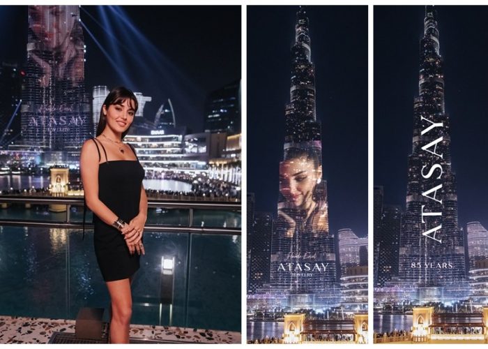 Hanede Erçel görüntüsü Burj Khalifa'ya yansıtıldı