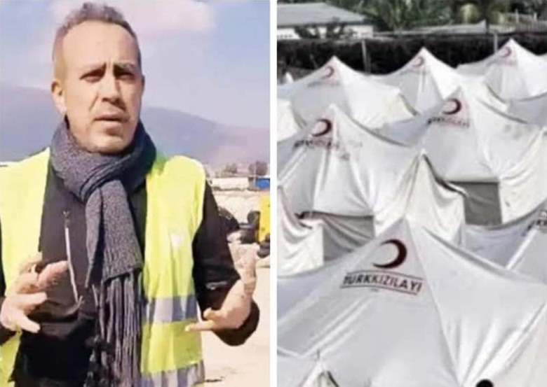 Kızılay’dan çadır almış