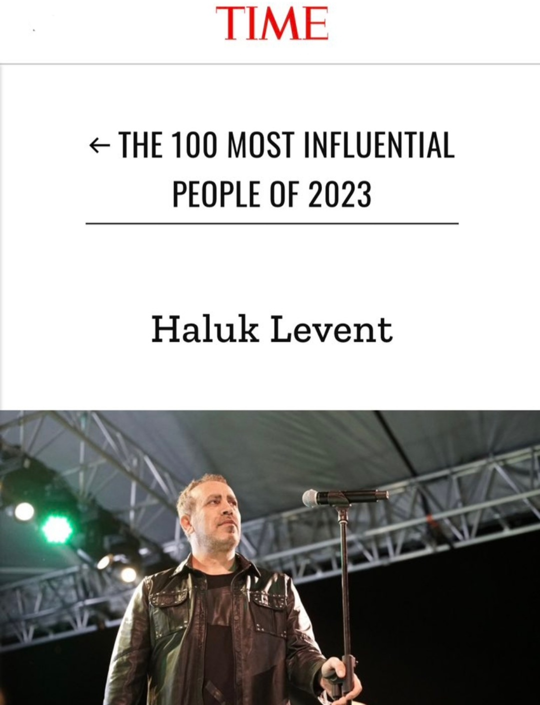  Haluk Levent ödülü reddetti